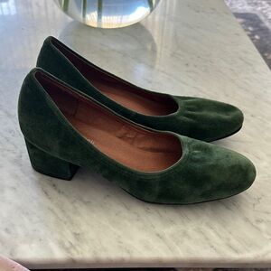 Jeffrey Campbell Green Suede Heels
